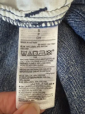Old Navy women's straight taper high rise blue elastic waist pants size small thumbnail 9