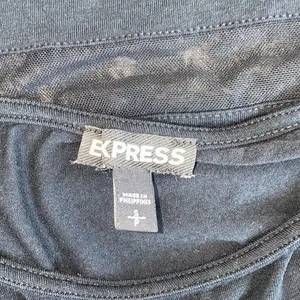5/$30 🎈Express womens small black mesh panel tank‎ top thumbnail 6