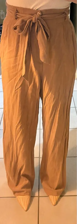 P.S. love wide leg linen/cotton pants thumbnail 1