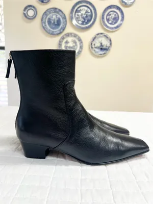 Madewell The Lexie Ankle Boot in True Black Leather Size 8.5 thumbnail 5