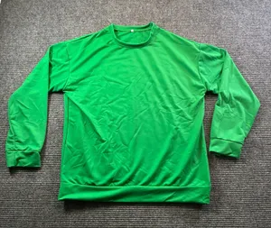 Womens Kelly Green Long Sleeve Crew Neck Sweatshirt Relaxed Fit Casual Top Large thumbnail 1
