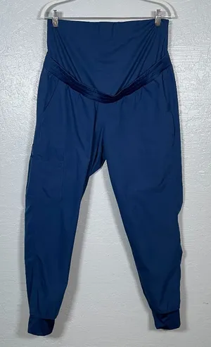 Carhartt Women Maternity M Navy Blue Force Essential Jogger Scrub Pants Pockets thumbnail 1
