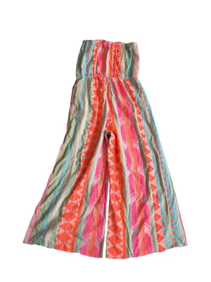 ELAN Strapless Multicolor Jumpsuit Size Large NEW NWT thumbnail 3