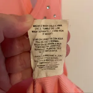 bebe Coral Pink Embellished Ribbed Tank Top thumbnail 5