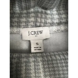 J.Crew Mock Neck Gray Plaid Pullover Sweater Top Women’s‎ Size S thumbnail 8