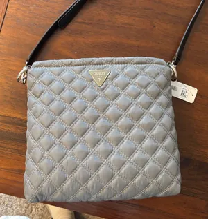 GUESS Quilted Crossbody Bag in Gray thumbnail 1