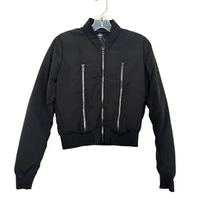 ALO Yoga Off Duty Bomber Down Filled Puffer Athleisure Classic black size XS thumbnail 2
