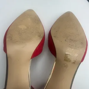 Chic Red Ankle Strap Heels thumbnail 7