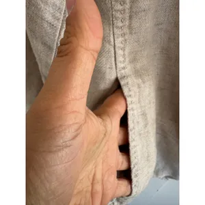 Eileen Fisher‎ beige linen blend one button blazer size xs thumbnail 3