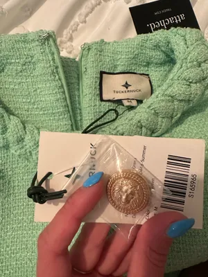 Tuckernuck Summer Green Tweed Jackie Dress NWT thumbnail 7