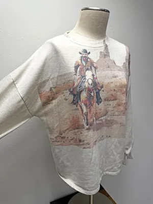 Average Western Top Gray Size L thumbnail 3