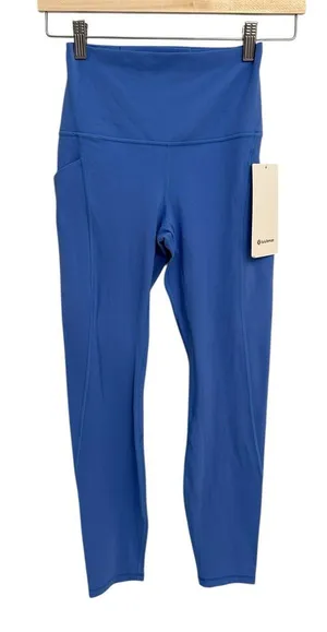 lululemon Align HR leggings/ Pant with pockets size 4 25” Pool new with tags thumbnail 1