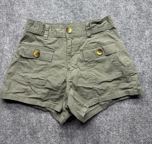 Vuori Womans XS Olive Green High waisted Utility Pocket Shorts thumbnail 1