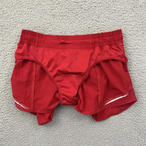 Lululemon Hotty Hot Shorts Low Rise 4" Dark Red Athletic Athleisure Women's 6 thumbnail 3