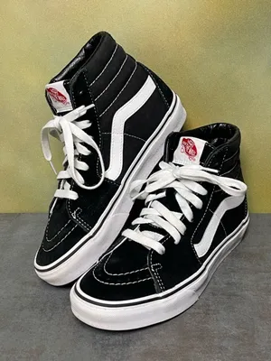 Vans Sk8-Hi Skate Black Suede/Canvas Shoes Women's Size 7.5 thumbnail 12