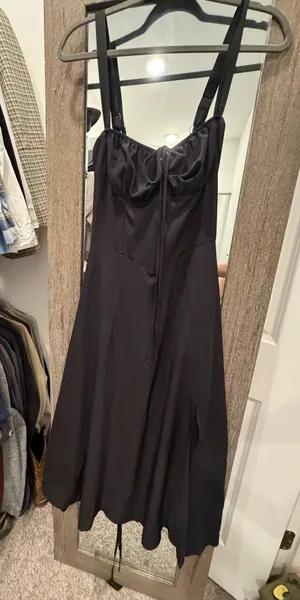 Corset milkmaid dress Black Size M thumbnail 1