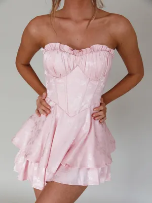 SELFIE LESLIE Paris Muse Romper In Pink thumbnail 1