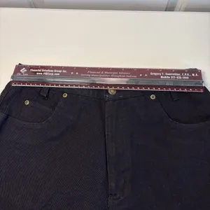Penny Lane Jeans Women's Black Denim Shorts Size 14 100% Cotton Mid Rise Casual thumbnail 12