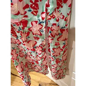 Hello Molly Mint Floral One Shoulder Ruched Cut Out Maxi Dress Size 4 thumbnail 8