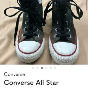 Converse All Star women’s Sneakers in Black and Red 7 thumbnail 3