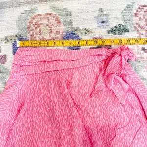 Aerie Womens Chiffon Wrap Mini Skirt Small Preppy Feminine Flowy Ruffles Summer thumbnail 4