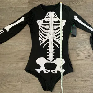 Tipsy Elves Sexy Skeleton Bodysuit Costume - Size M - Black - NWT‎ thumbnail 9
