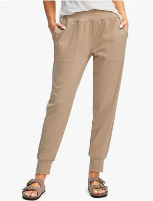 NEW Joggers Pockets High Waisted Athletic Pants Jogger Pants L thumbnail 1