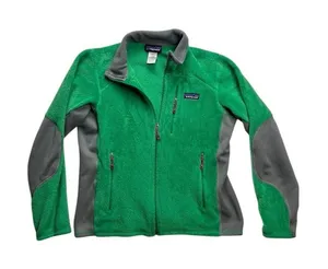 Patagonia‎ Fleece Jacket Womens S Green R2 Regulator Full Zip Polartec thumbnail 1