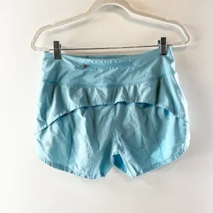 Lululemon Speed Up Mid-Rise Lined Short 4" Blue Chill 6 thumbnail 6