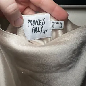 Princess Polly Cream Satin Dress thumbnail 3