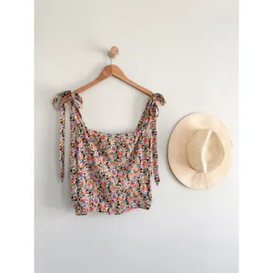 Reformation‎ | Ellora Floral Tie Strap Tank Trix Print | Sz 8 thumbnail 2