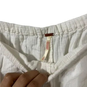 FREE PEOPLE So Breathless White Cotton Lace Gauze Casual Shorts thumbnail 6