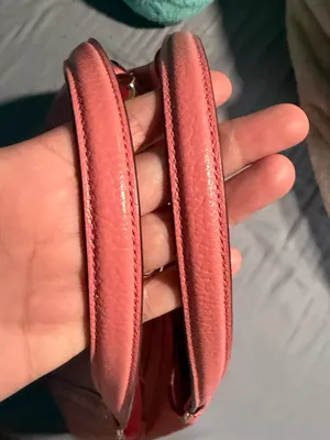 Coach Coral Pebbled Leather Shoulder Bag with Gold Hardware thumbnail 4