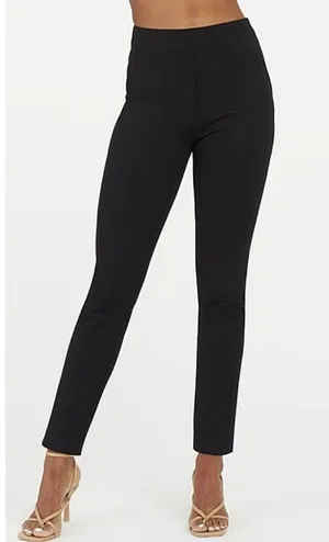 Spanx Polished Ankle Slim Pants Classic Black High-Rise Waist Shapewear Trousers thumbnail 1