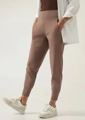 Athleta Rustic Beige Venice Joggers thumbnail 1
