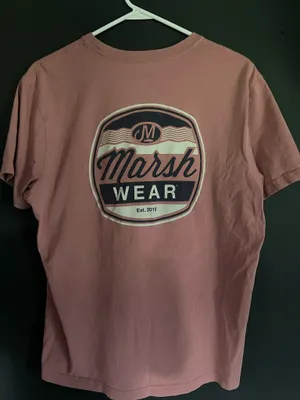 Marshwear Women’s Salmon Colored Pocket T-Shirt thumbnail 3