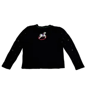 Designers Studio Originals Vintage 90s Ugly Christmas Cardigan Sweater Medium thumbnail 3
