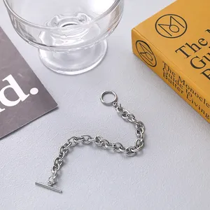 Link Chain Bracelet for Men Women Streetwear Unisex Style thumbnail 2