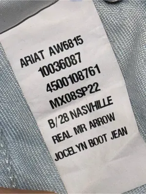 Ariat REAL Mid Rise Arrow Fit Jocelyn Boot Cut Jean 26 x 34 LONG 10036087 EUC thumbnail 9