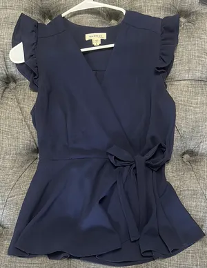 Monteau Juniors Navy Top thumbnail 1
