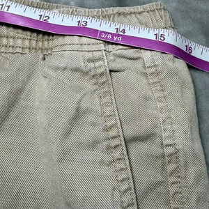 Abercrombie & Fitch Womens Size Small Pull-On Shorts Beige Khaki Drawstring thumbnail 8
