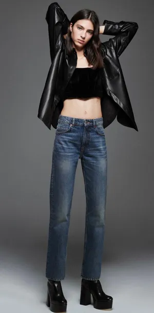 ZARA Straight Jeans thumbnail 1