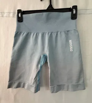 Gymshark Blue Ombre Women’s size S Seamless Biker Shorts Washed Gradient (A554) thumbnail 1