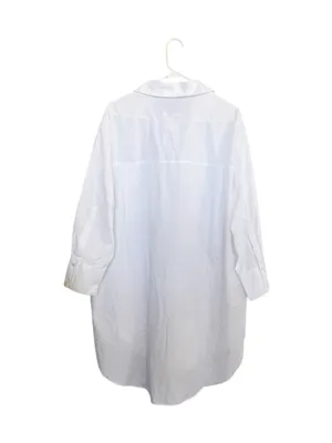 NWT Zara White Button Down Shirt Dress size Medium *PLEASE READ* thumbnail 2
