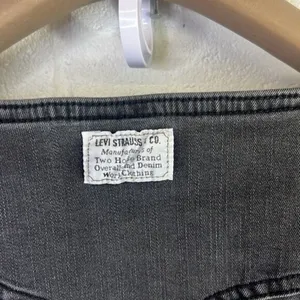 Levi's RTR Veda Denim Dress Charcoal Mini LBD Button Down Chrome Sz XS Jean gray thumbnail 8