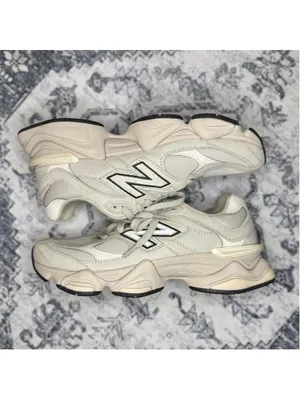 New Balance 9060 cream & white sneakers - US 9 thumbnail 3