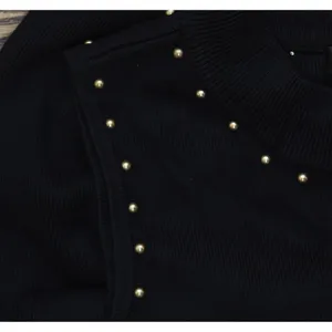 Guess Womens Sleeveless Studded Veronika Bodycon Knit Sweater Dress Jet Black L thumbnail 7