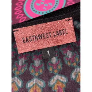 Eastnwest Label Kokomo Duster Sheer Black Maxi Festival Cover Up Whimsigoth Sz 1 thumbnail 5