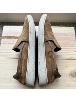 Women's UGG Cas Suede Sneakers Slip-On Shoes Size 8 Brown & Gold Leather thumbnail 5