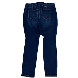 Free People Curvy High Rise‎ Lace Up Skinny Jeans Jegging Blue 35x29 thumbnail 2